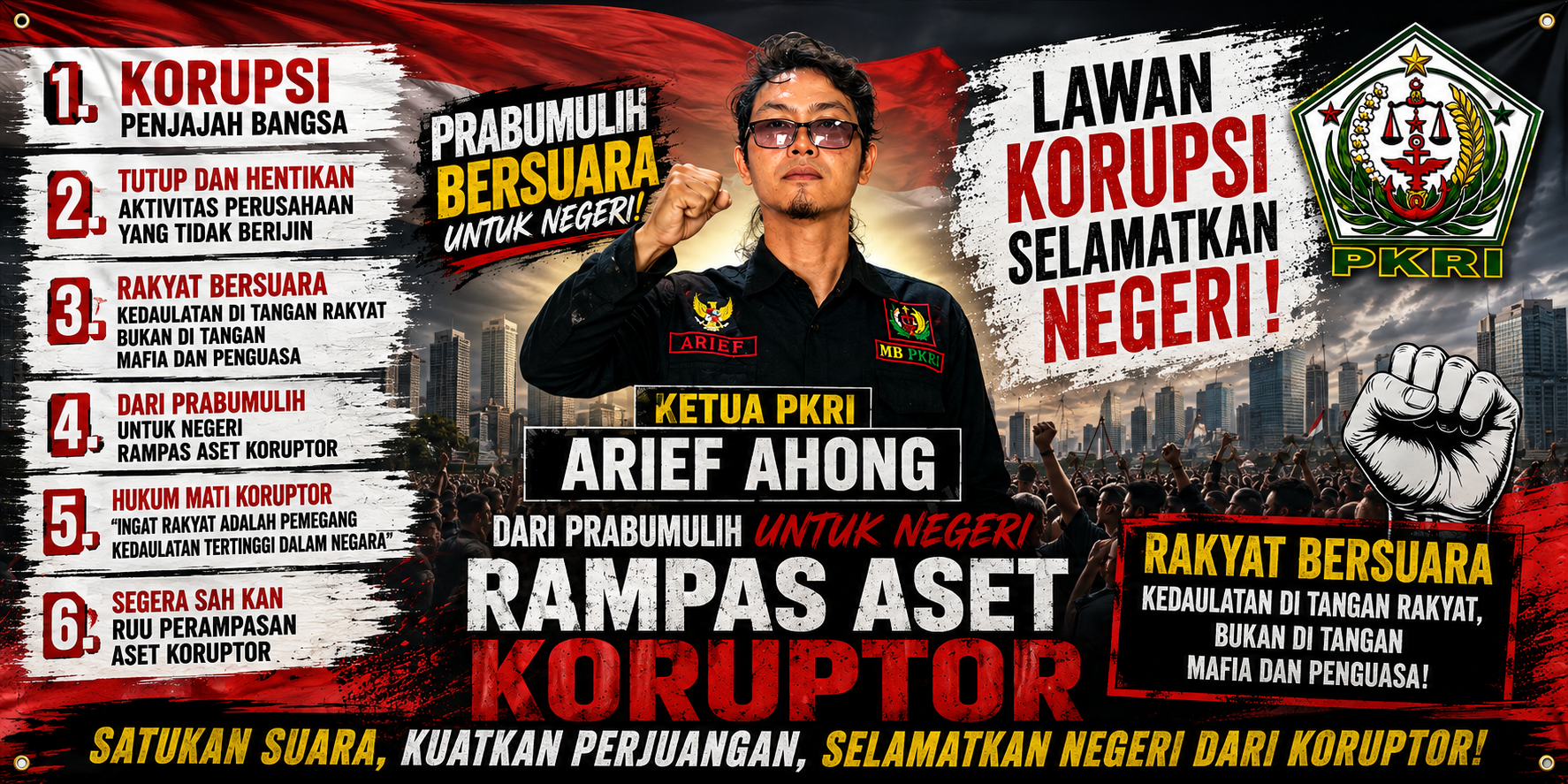 LSM PKRI Mendesak Pemerintah Terkhusus nya DPRD kota Prabumulih untuk Mensurati Pemerintah Pusat Perihal tuntutan Aksi pada 24 Agustus Mendatang